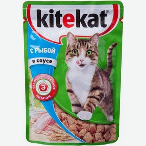 Kitekat с рыбой в соусе