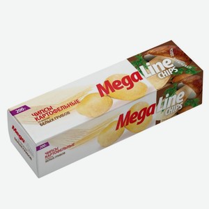 Чипсы MegaLine со вкусом белых грибов, 200 г