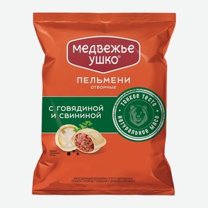 Пельмени Медвежье Ушко Отборные С Говядиной И Свининой 430г