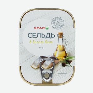 Сельдь Spar В Белом Вине 115г