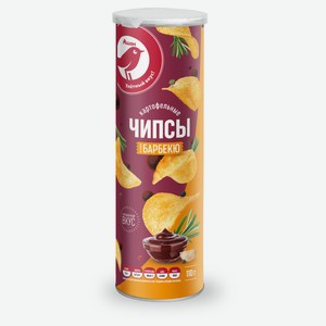 Чипсы картофельные АШАН Красная птица барбекю, 110 г