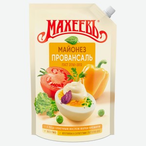 Майонез «МАХЕЕВЪ» Провансаль 50,5% охлажденный, 630 мл
