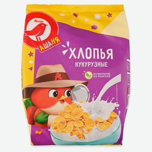 Хлопья кукурузные АШАН Красная птица Беларусь, 330 г