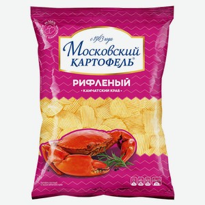 Чипсы рифленые «Московский Картофель» камчатский краб, 120 г