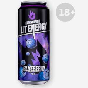 Напиток энергетический Lit Energy Blueberry, 450 мл