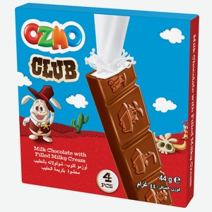 Шоколад Ozmo Club с молочной начинкой, 44г