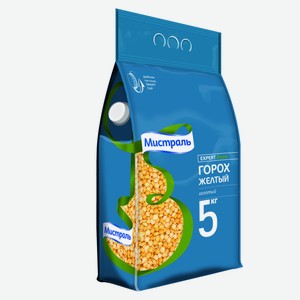 Горох Мистраль желтый колотый, 5кг
