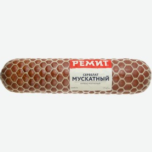 Колбаса Ремит Сервелат мускатный варено-копченая, ~400г