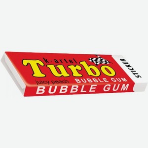 Жевательная резинка Turbo персик, 14г