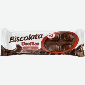 Вафли Biscolata Duomax Milky, 44г
