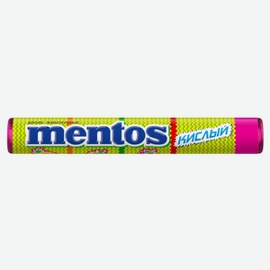Драже жевательное Mentos кислое, 37.5г