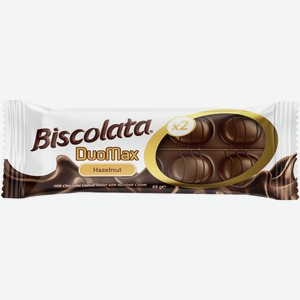 Вафли Biscolata Duomax фундук, 44г