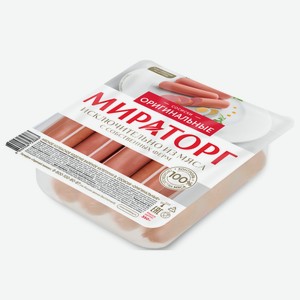 Сосиски Мираторг Оригинальные вареные, 350г