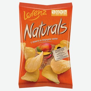 Чипсы Naturals манго и чили, 100г