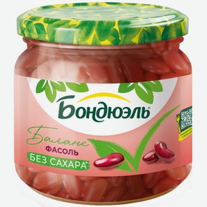 Фасоль красная Бондюэль без сахара, 350мл