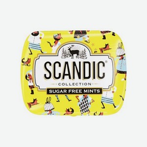 Конфеты освежающие клубничный микс без сахара Scandic 14г 14 г