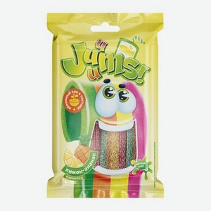 Мармелад Juuums ремешок кислый вкус ананас лимон 70г 70 г