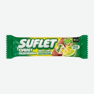 Батончик Suflet глазированный лимон и лайм Soj 30г 30 г