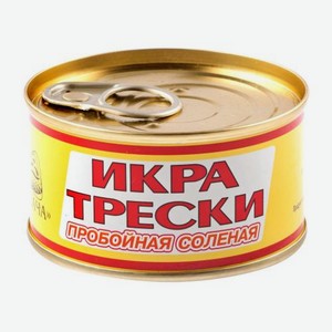 Икра трески пробойная соленая паста 130г 130 г