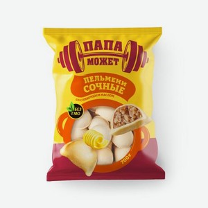 Пельмени сочные со сливочным маслом Папа Может 700г 700 г