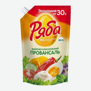 Майонез Ряба Провансаль 50.5% 575г 575 г
