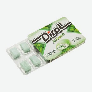 Жевательная резинка X-Fresh мятная свежесть без сахара Dirol 16г 16 г