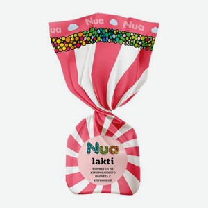 Конфеты Lakti-йогурт со вкусом клубники и сливок Nua 300 г