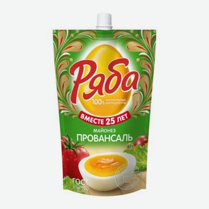 Майонез Ряба Провансаль 67% 350г 350 г