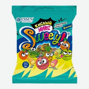 Конфеты Sweety кислые жевательные ассорти 180г 180 г