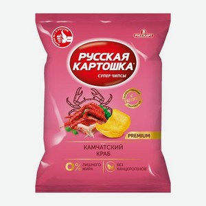 Чипсы Русская Картошка картофельные камчатский краб 140г 140 г