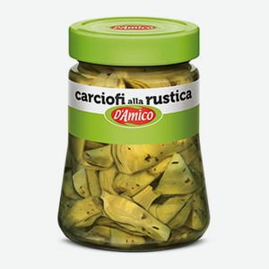 Артишоки Алла Рустика в масле, D`Amico, 280 г, Италия