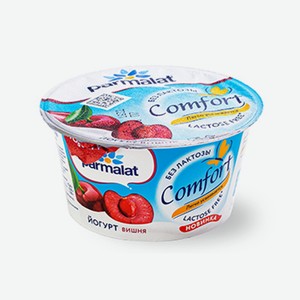 Йогурт густой Comfort 2.9% вишня, без лактозы, Parmalat, 130 г, Россия