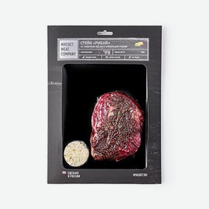 Стейк Рибай со сливочным маслом и ароматными травами, MЯSOET MEAT COMPANY, 250 г, Россия