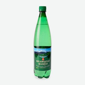 Вода минеральная лечебно-столовая газированная, «Кисловодская», 1 л, Россия