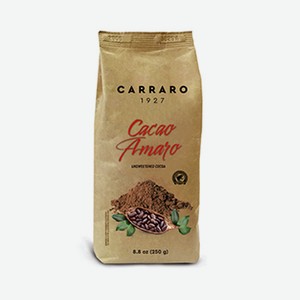 Какао Carraro Bitter горькое 250 г, Италия