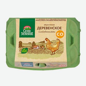 Яйцо куриное «Деревенское» отборное, «Село Зелёное», 6 шт, Россия