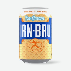Напиток газированный Zero Ice Cream, Irn Bru, 0.33 л, Великобритания