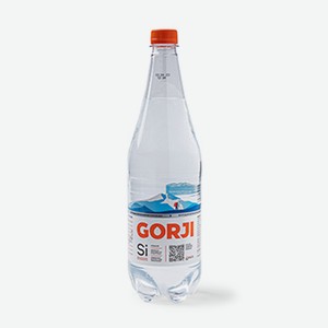 Вода минеральная лечебно-столовая газированная, Gorji, 1 л, Россия