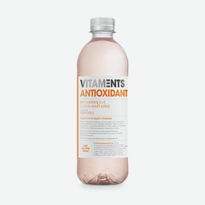 Напиток безалкогольный негазированный Antioxidant со вкусом персика, Vitaments, 0.5 л, Россия