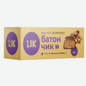 Батончик Lik арахисовый глазированный, 35г