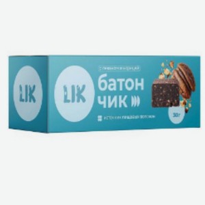 Батончик Lik финиковый с пеканом и корицей неглазированный, 30г