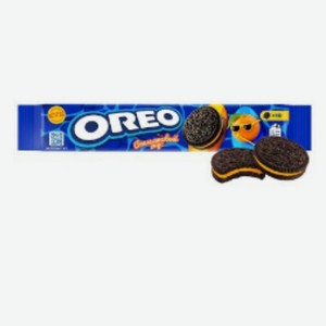 Печенье Oreo с какао и начинкой с апельсиновым вкусом, 95г