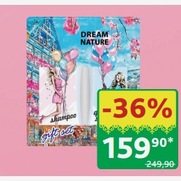 Подарочный набор Gift Set Dream Nature Малина/Мята, Шампунь+Гель для душа 250 мл
