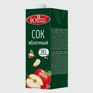 Сок Южный вкус яблочный, 1 л