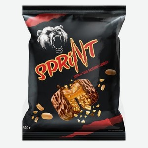 Конфеты Sprint с арахисом и мягкой карамелью, 500 г