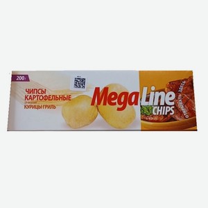 Чипсы MegaLine со вкусом курицы гриль, 200 г