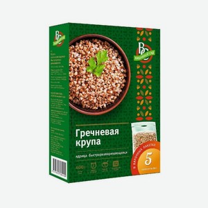 Крупа гречневая пак для варки Вишневый сад, 5х80 г