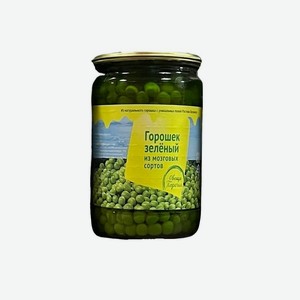 Горошек зеленый из мозговых сортов Овощи Поречья, 650 г