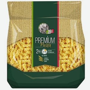 Макаронные изделия рожки витые Leader del Gusto, 2 кг