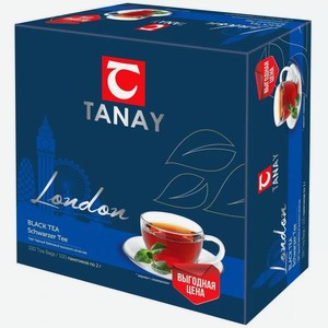 Чай Танай Лондон, черный, байховый, 100п 2г